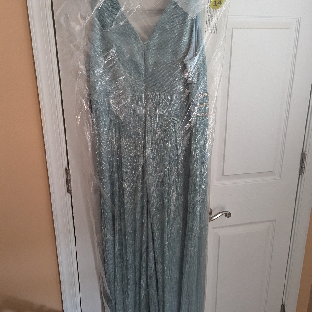 Teal Long gown
